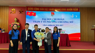 Tổ chức thành công Đại hội Chi đoàn trạm Y tế phường Chương Mỹ lần thứ I, nhiệm kỳ 2025-2027.