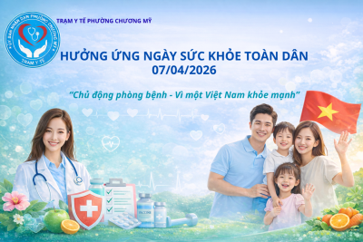 Trạm Y tế phường Chương Mỹ hưởng ứng Ngày sức khỏe toàn dân (07/4/2026): “Chủ động phòng bệnh - Vì một Việt Nam khỏe mạnh”