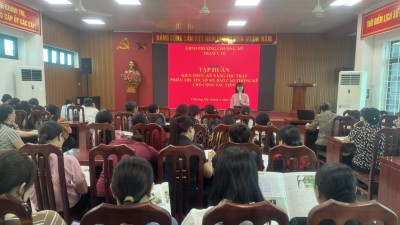 TRẠM Y TẾ PHƯỜNG CHƯƠNG MỸ TỔ CHỨC TẬP HUẤN KIẾN THỨC, KỸ NĂNG THU THẬP PHIẾU THU TIN, SỔ A0 VÀ BÁO CÁO THỐNG KÊ CHO CỘNG TÁC VIÊN DÂN SỐ NĂM 2026