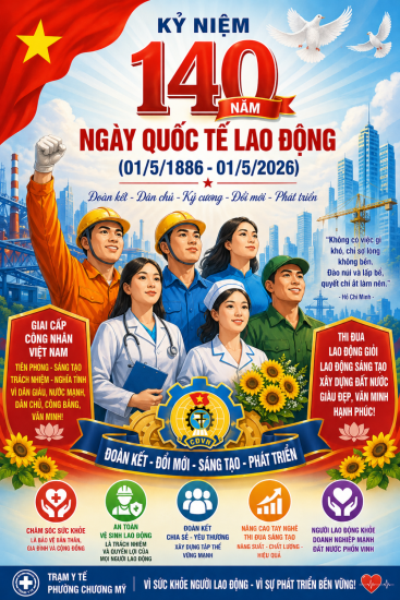 KỶ NIỆM 140 NĂM NGÀY QUỐC TẾ LAO ĐỘNG (01/5/1886 – 01/5/2026): PHÁT HUY TRUYỀN THỐNG, KHẲNG ĐỊNH VAI TRÒ GIAI CẤP CÔNG NHÂN TRONG THỜI KỲ MỚI