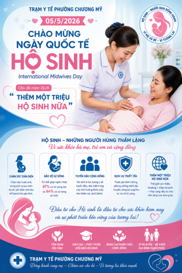 Chào mừng Ngày Quốc tế Hộ sinh (05/5/2026): Tăng cường đầu tư – Thêm một triệu hộ sinh vì sức khỏe bà mẹ và trẻ em