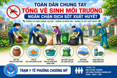 TOÀN DÂN CHUNG TAY TỔNG VỆ SINH MÔI TRƯỜNG, NGĂN CHẶN DỊCH SỐT XUẤT HUYẾT