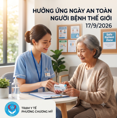 HƯỞNG ỨNG NGÀY AN TOÀN NGƯỜI BỆNH THẾ GIỚI 17/9/2026: “CHĂM SÓC AN TOÀN CHO CÁC BỆNH KHÔNG LÂY NHIỄM”