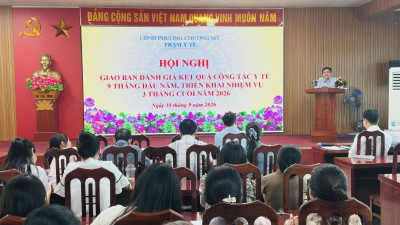 Trạm Y tế phường Chương Mỹ giao ban công tác y tế 9 tháng đầu năm và triển khai khám sức khỏe cho nhân dân