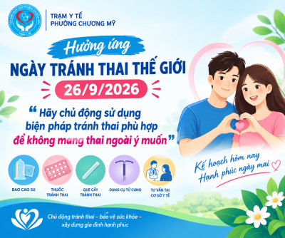 HƯỞNG ỨNG NGÀY TRÁNH THAI THẾ GIỚI 26/9/2026