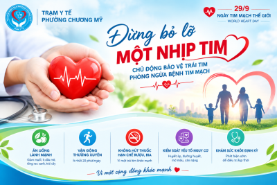 Hưởng ứng Ngày Tim mạch Thế giới 29/09/2026: “Đừng bỏ lỡ một nhịp tim” – Hãy hành động ngay vì một trái tim khỏe!