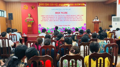 PHƯỜNG CHƯƠNG MỸ TRIỂN KHAI KHÁM SỨC KHỎE ĐỊNH KỲ CHO NGƯỜI DÂN TẠI 12 TỔ DÂN PHỐ