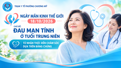 HƯỞNG ỨNG NGÀY MÃN KINH THẾ GIỚI 18/10/2026: ĐAU MẠN TÍNH Ở TUỔI TRUNG NIÊN – TỪ NHẬN THỨC ĐẾN CHĂM SÓC DỰA TRÊN BẰNG CHỨNG