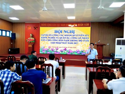 Trạm Y tế phường Chương Mỹ tập huấn công tác khám sơ tuyển sức khỏe nghĩa vụ quân sự và Công an nhân dân năm 2027