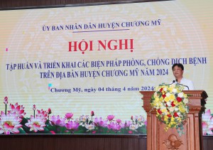 Chương Mỹ tập huấn một số biện pháp phòng, chống dịch bệnh