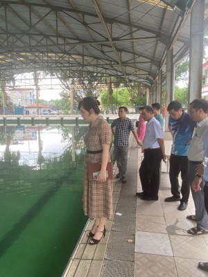 Trung tâm Y tế huyện Chương Mỹ tham gia đoàn liên ngành kiểm tra chất lượng nước ăn uống, sinh hoạt tại các cơ sở cung cấp nước và hoạt động bể bơi trên địa bàn huyện Chương Mỹ năm 2024.