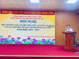 TRUNG TÂM Y TẾ HUYỆN CHƯƠNG MỸ TỔ CHỨC HỘI NGHỊ TUYÊN DƯƠNG KHEN THƯỞNG HỌC SINH GIỎI NĂM HỌC 2024-2025